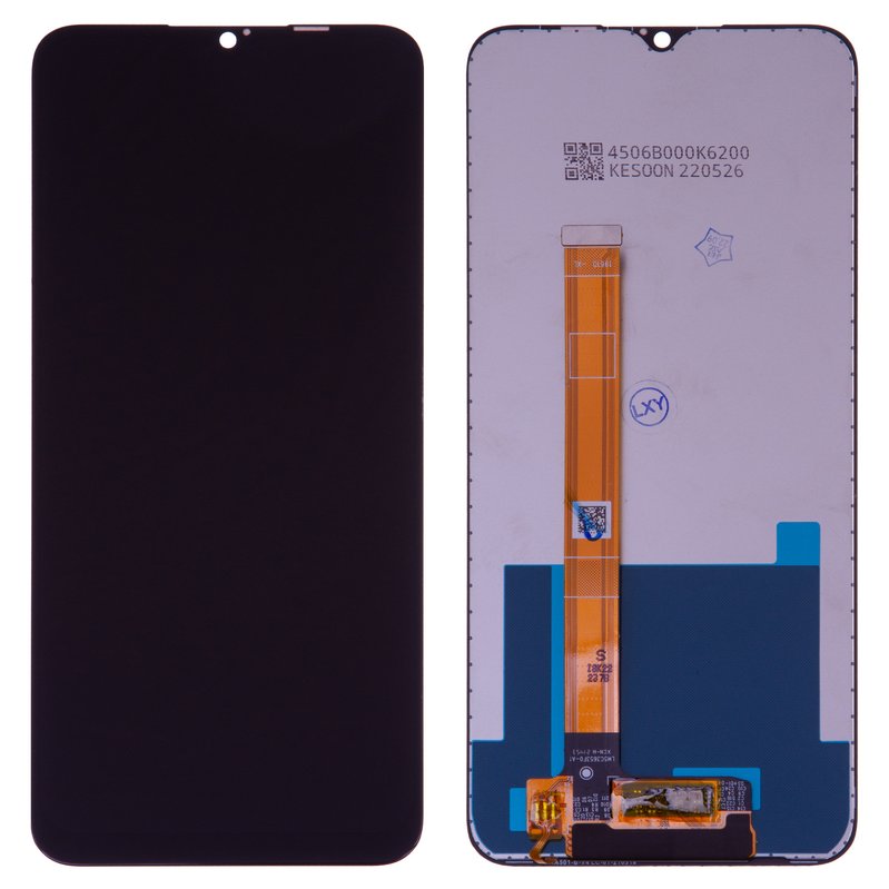 LCD Compatible With Realme C21Y C25Y Black Without Frame High Copy