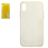 Чохол Baseus для iPhone XR, золотистий, прозорий, Dust Free, силікон, #ARAPIPH61-A0V