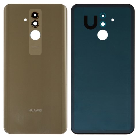 Задня панель корпуса для Huawei Mate 20 lite, золотиста, із склом камери