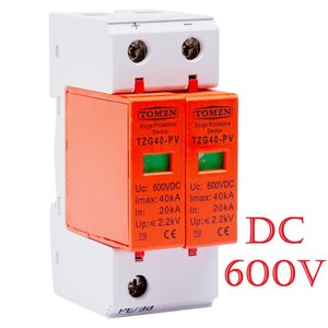 Пристрій захисту від імпульсних перенапруг TOMZN TZG40 PV, 2P, 600 В, PV