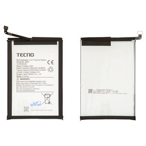 Аккумулятор BL 49NT для Tecno Pop 7 BF6 , Pop 8, Pop 9 4G, Spark Go 2023  BF7 , Spark Go 2024  BG6 , Spark Go 1 KL4 , Li Polymer, 3,85 B, 5000 мАч, Original PRC 