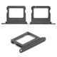 Тримач SIM-карти для iPhone 16, iPhone 16 Plus, чорний, single Sim, black
