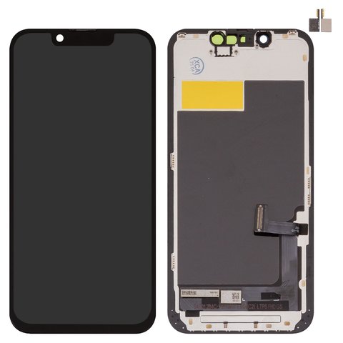 Дисплей для iPhone 13 mini, черный, без микросхемы, с рамкой, Copy, TFT , ZY, LTPS FHD