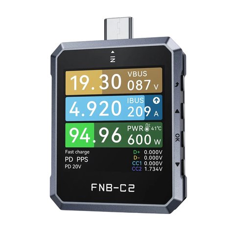 USB тестер FNIRSI FNB C2