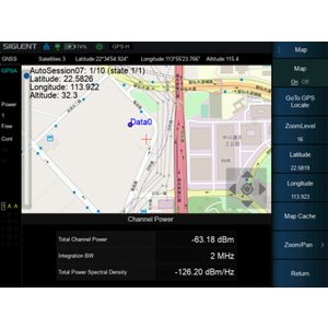 Программное расширение "GPS логгер" SIGLENT SHA860 MAP