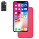 Case Nillkin Super Frosted Shield compatible with iPhone X, iPhone XS, (red, with support, with logo hole, matt, plastic) #6902048147348