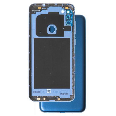 Housing Back Cover compatible with Samsung A115 Galaxy A11, dark blue, with camera lens 