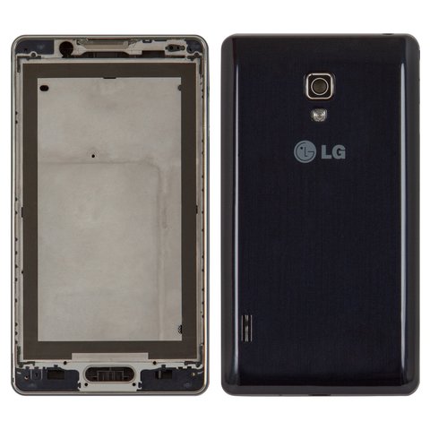 Housing compatible with LG P710 Optimus L7 II, P713 Optimus L7 II, dark blue 