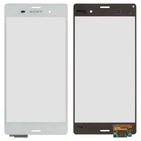 Touchscreen compatible with Sony D6603 Xperia Z3, D6633 Xperia Z3 DS, D6643 Xperia Z3, D6653 Xperia Z3, white 