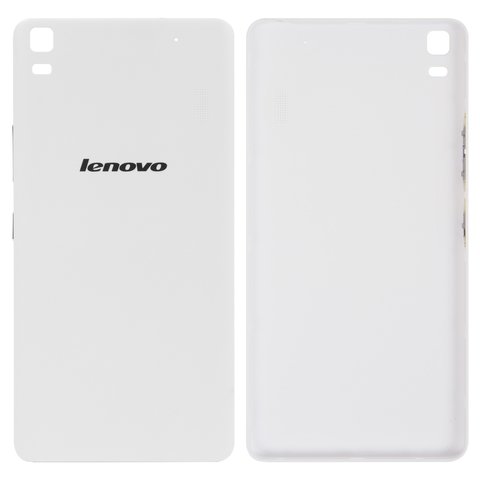 Panel trasero de carcasa puede usarse con Lenovo A7000, K3 Note K50 T5 , blanco, con botones laterales