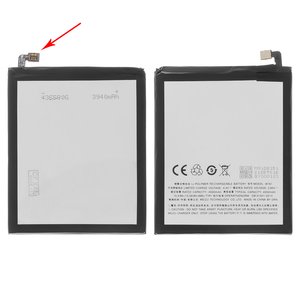 Battery BT61C Ver.3 compatible with Meizu M3 Note, Li Polymer, 3.85 V, 4050 mAh, Original PRC , L681H 
