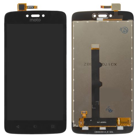 LCD compatible with Motorola XT1750 Moto C, black, Original PRC  