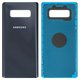 Housing Back Cover compatible with Samsung N950F Galaxy Note 8, (dark blue, deep sea blue)
