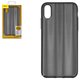 Case Baseus compatible with iPhone XS, (black, with iridescent color, matt, plastic) #WIAPIPH58-JG01