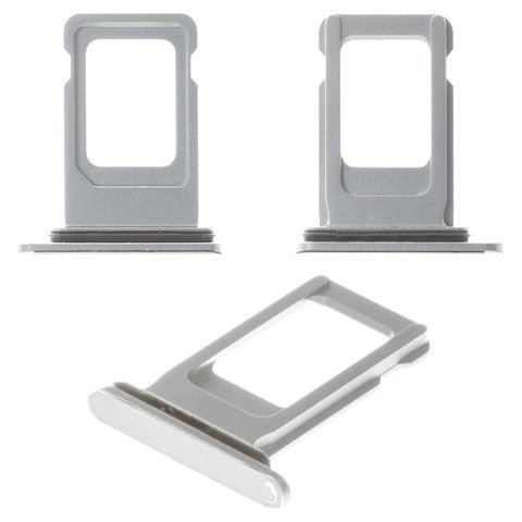 SIM Card Holder compatible with iPhone XR, white 
