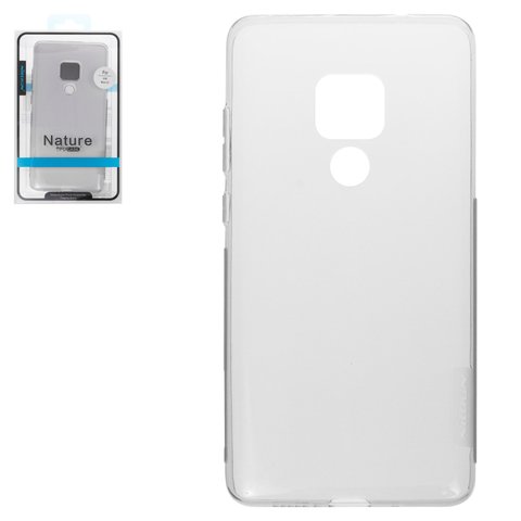 Case Nillkin Nature TPU Case compatible with Huawei Mate 20, gray, Ultra Slim, transparent, silicone  #6902048167056