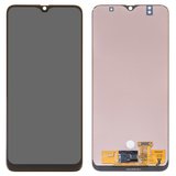Pantalla LCD puede usarse con Samsung A305 Galaxy A30, A505 Galaxy A50, A507 Galaxy A50s, negro, con ajuste de brillo, Best copy, sin marco, Copy, (TFT)