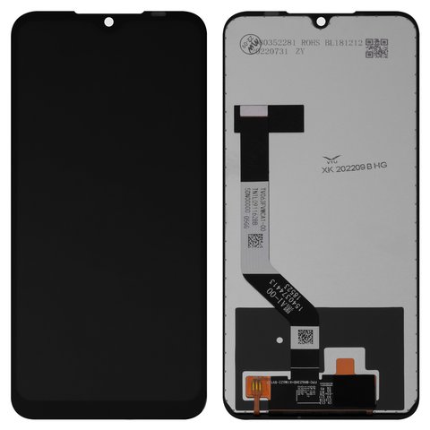 LCD compatible with Xiaomi Redmi Note 7, Redmi Note 7 Pro, black, without frame, Copy, with wide edge, In Cell, M1901F7G, M1901F7H, M1901F7I 