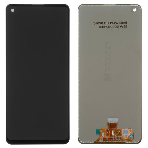 Pantalla LCD puede usarse con Samsung A217 Galaxy A21s, negro, sin marco, Original PRC 