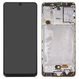 Дисплей для Samsung A315 Galaxy A31, черный, с рамкой, Original (PRC)