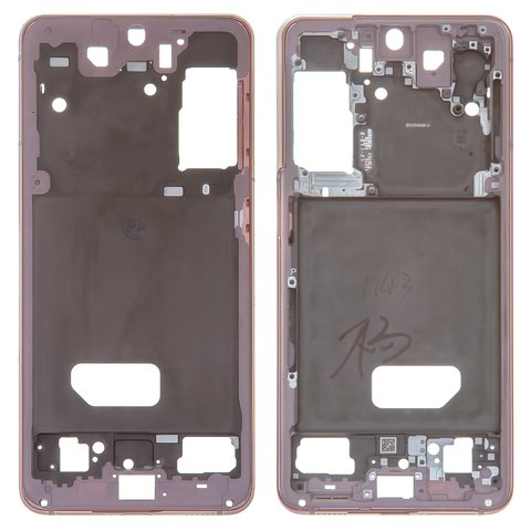 Housing Middle Part compatible with Samsung G991 Galaxy S21 5G, pink, LCD binding frame, phantom Pink, phantom violet 
