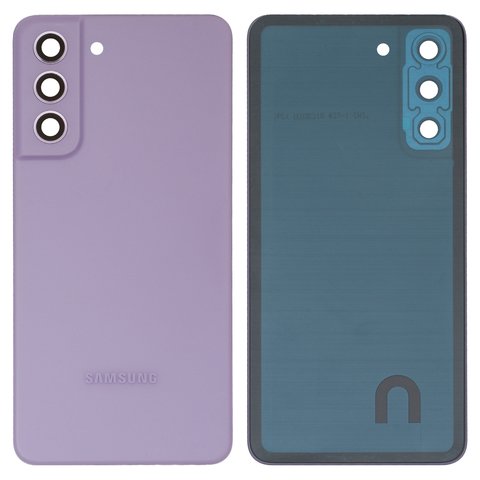 Housing Back Cover compatible with Samsung G990B Galaxy S21 FE 5G, purple, with camera lens, lavender 