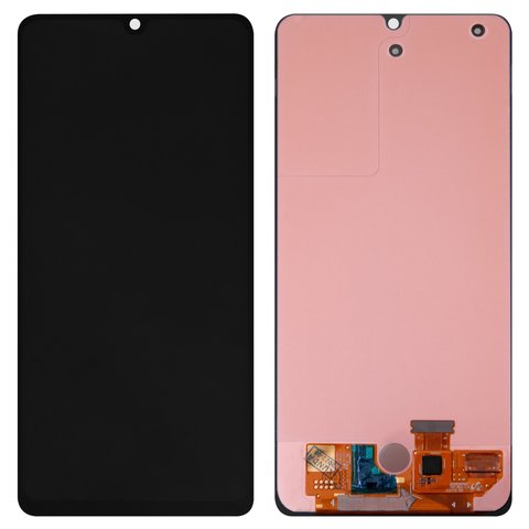 LCD compatible with Samsung A325 Galaxy A32, black, without frame, original change glass 