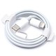 USB кабель, USB тип-C, Lightning, 100 см, белый