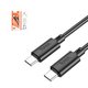 USB Cable Hoco X88, (2xUSB type-C, 100 cm, 60 W, black) #6931474783363