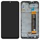 LCD compatible with Samsung A235 Galaxy A23, (black, with frame, Original (PRC))