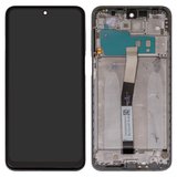 Pantalla LCD puede usarse con Xiaomi Redmi Note 9 Pro, Redmi Note 9S, gris, con marco, Copy, con borde ancho, In-Cell, M2003J6B2G, M2003J6A1G