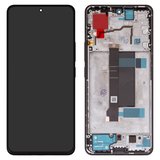 Pantalla LCD puede usarse con Xiaomi Poco X6, Redmi Note 13 Pro 5G, negro, con marco, Original (PRC), (Midnight Black)
