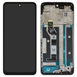Pantalla LCD puede usarse con Motorola Moto E15, Moto G05, Moto G15, negro, con marco, High Copy, TXDI670EDCPX-22
