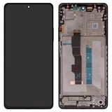 Дисплей для Xiaomi Redmi Note 13 5G, черный, с рамкой, High Copy, (OLED)
