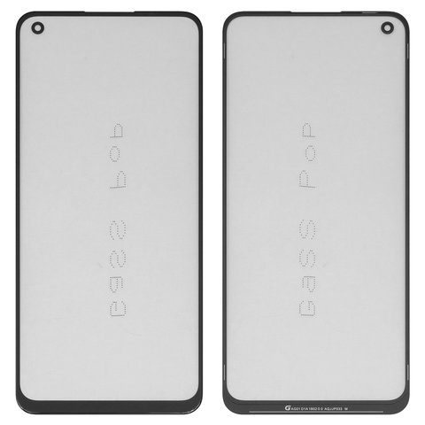 Housing Glass G+OCA PRO compatible with Realme 11 4G, with OCA film, black 