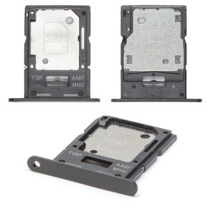SIM Card Holder compatible with Samsung A155 Galaxy A15, black, dual SIM, brave black 