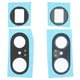 Camera Lens compatible with Google Pixel 7 Pro, (black, without frame, set 2 pcs.)