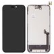 Pantalla LCD puede usarse con iPhone 15 Plus, negro, con marco, HC, sin microchip, (AMOLED), GX OEM soft