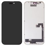 LCD JCID compatible with iPhone 16 Pro, (black, with frame, HC, without error, (OLED) soft, Diagnosable, 120Hz)