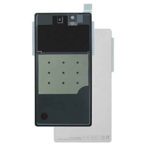 Housing Back Cover compatible with Sony C6602 L36h Xperia Z, C6603 L36i Xperia Z, C6606 L36a Xperia Z, white 