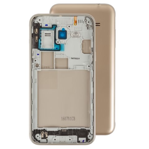 Housing compatible with Samsung J320H DS Galaxy J3 2016 , golden 