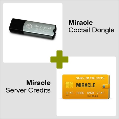 Miracle GSM Cocktail Dongle and 10 Miracle Server Credits