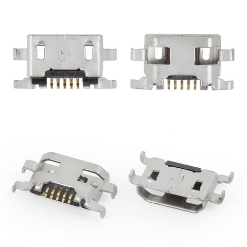Charge Connector compatible with Alcatel One Touch 4015 POP C1 Dual Sim, 5 pin, micro USB type B 
