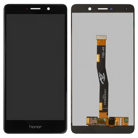 LCD compatible with Huawei GR5 2017 , Honor 6X, Mate 9 Lite, black, Logo Honor, without frame, High Copy, BL L23 BLN L21 