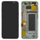 LCD compatible with Samsung G950 Galaxy S8, (gray, with frame, Original (PRC), orchid Gray, original glass)