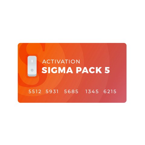 Активация Sigma Pack 5