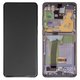 LCD compatible with Samsung G988 Galaxy S20 Ultra, (gray, with frame, Original (PRC), cosmic grey)