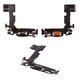 Flat Cable compatible with iPhone 13, (charge connector, black, with microphone, with connector, PRC, Lightning)