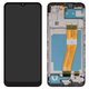 LCD compatible with Samsung A035G Galaxy A03, (black, with frame, Original (PRC), 163 x 72 mm)