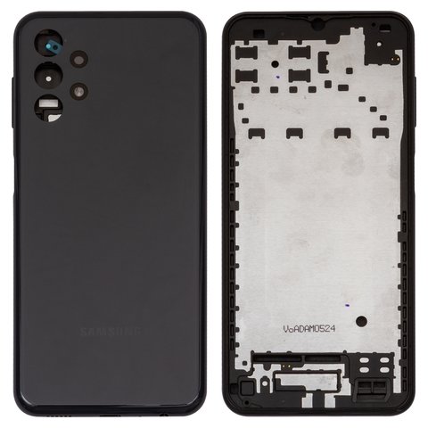 Housing compatible with Samsung A135 Galaxy A13, black 